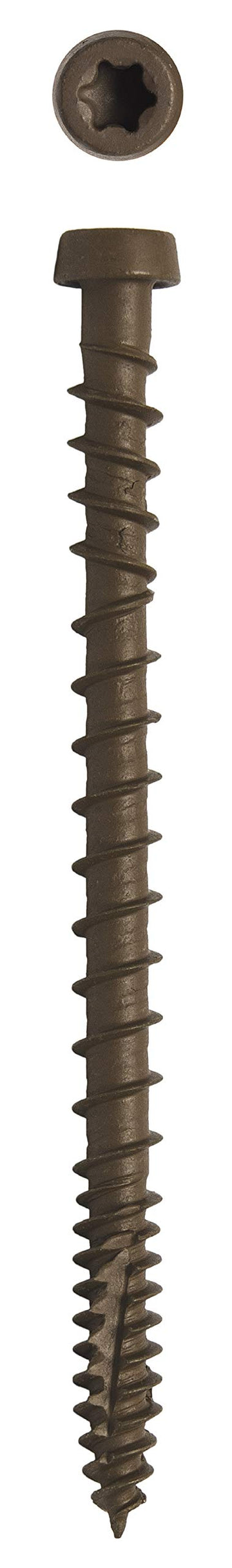 Big Timber CD10234WAL #10 x 2-3/4 in. Walnut Star Drive Trim Head Composite Deck Screw 1750 Pack
